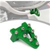 Runfarr Pedalino Freno Posteriore Moto,in Alluminio Billet CNC-Verde | Puntale Freno Posteriore Moto per Pit Bike Dirt Bike Motocross Enduro Supermoto