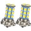 Ruiandsion 2pcs P26S Lampadina faro LED DC 6V per moto Motocicletta 5050 27SMD Chipset 6000K Bianco