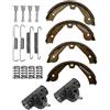 BESTPRICE ATP Set di ganasce freno con accessori + 2x cilindretti freno ruota posteriore | Compatibile con: FORD FIESTA IV, FIESTA V, FIESTA V Van, FUSION, KA, PUMA, STREET KA, MAZDA 2