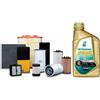 SMC Kit tagliando 4 FILTRI BOSCH + FILTRO CARBURANTE UFI ORIGINALI + 5 LITRI OLIO MOTORE SELENIA 5W30 (0451103300, F026400041, 24.ONE.01, 1987432377)