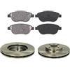 HOFFCAR KIT FRENI ANTERIORI compatibile con LANCIA MUSA (350) - DISCHI + PASTIGLIE OEM: FDB1467 | 16422 |SOSTITUZIONE DIRETTA|BASSA POLVERE|SILENZIOSO