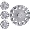 W-Parts SERIE 4 BORCHIE - 4 COPRICERCHI COPPE RUOTA 15 PER CITROEN BERLINGO