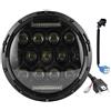 Zohisin Faro LED 7 pollici 75W 6500K ad alta luminosità faro anteriore per Jeep Wrangler efficiente sistema di raffreddamento e design innovativo per una visibilità ottimale