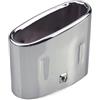 SILHUP Tubo Di Scarico Auto Per BMW Z3 1.8 1.9 Per Cabrio Terminale Scarico Trim 53x113mm / 90mm 18129416186 Punta Tubo Scappamento Suggerimenti Scarico Con Parte OEM Adatta(Chrome)