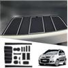 Ruiya Compatibile con Fiat Panda City Cross| Hybrid 2021-2025 2026 Antiscivolo Interno Tappetini, Tappetino Bracciolo Protezione Scanalatura Porta Tappetini Panda Accessori [Non per 4X4]