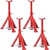 Daromigo Cavalletto pieghevole 2T, cavalletti di sostegno per auto, cavalletti di supporto, livello 3, regolabile in altezza 280-365 mm, supporto ad alta capacità (4 pezzi)