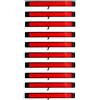 24/7 AUTO 10 strisce LED a 12 SMD rossi, 24 V, luci di ingombro o posteriori per rimorchi, camion, autoarticolati, caravan