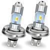Ruiandsion P45T H5 R2 lampadina LED 6V non polarizzata super luminosa 3570 3SMD chip alta luce bianca/bassa gialla sostitutiva per faro anteriore auto/moto (confezione da 2)