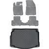 MOTOS Set di tappetini in gomma e tappetini in Pe per il bagagliaio DS DS4 II dal 2021 Migliorate il vostro comfort di viaggio con il tappetino antiscivolo per auto - tappetino per auto per tutte le s