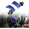 Generic Moto Ruota Posteriore Asse Forcella Slider Forcellone Del Basamento Pick Up Catena di Regolazione Per Yamaha FZ07 MT07 FZ 07 MT 07 2014-2019 2020 2021 2022 2023 2024 2025 Accessori(Blu)
