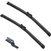 Autopixl Tergicristalli anteriori posteriori compatibili con Vauxhall Opel Corsa F Corsa-e 2019-2023 Parabrezza Parabrezza Finestre Spazzole Accessori LHD RHD (Color : Front, Size : LHD)