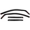 Generico Kit 4 Deflettori Aria Nero Fumé Trasparento Antivento per Finestrini Laterali Anteriori e Posteriori Compatibile con Skoda Karoq Facelift 2021+