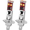 Ruiandsion H1 LED Luci Fendinebbia Gialle Super Luminose 10-30V 3030 6SMD per Auto (Confezione da 2)