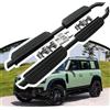 Wusecssy 2 pezzi di Pedane Laterali per 2020-2026 Land Rover Defender 110 130 L663 4porte, Pedane Laterali, Pedaliera, Kit di Montaggio Senza Foratura | Accessori per Auto SUV (Telaio Nero)
