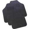 Generico POP SET 4 TAPPETI IN GOMMA TPE UNIVERSALI COMPATIBILI PER FIAT 500 SET 4 TAPPETINI 4 PEZZI IN PLASTICA