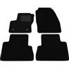 Somer Car Kit Tappetini Auto compatibili con Ford C-MAX 2010-2015 distanza clips conducente 28cm| Set 4 tappeti su misura in moquette