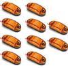 Generico 10X LED Luci Ingombro Camion laterali 12/24V led Luci Di Posizione Laterali Caravan RV Truck (Giallo)