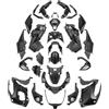 ATGCBCAUF Per X-ADV XADV 750 2021 2022 2023 2024 Kit Carene Complete Per Moto Set A Iniezione Pannelli Telaio Cofani Carenatura Laterale Moto(Matt Black)