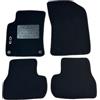 Generico Set di Tappetini Auto per Citroen C3 2009-2013, 4 Pezzi, Moquette Nera, Antiscivolo con Battitacco (moquette standard, 1 ricamo)