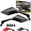 Area1 Set di specchietti retrovisori compatibili con Compatibile con Piaggio NRG, NRG Power, NRG mc2,3 (V37)
