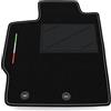Somer Car Tappetino Auto SOLO LATO GUIDA 1pz compatibile con Toyota Yaris 3 - Hybrid 2012-2020 | 1 tappeto su misura in moquette, bandiera Italia