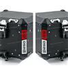 BLACK DOVES GRAPHICS 2pz Rifrangenti Strisce Adesivi compatibili con TOURATECH Top Case Motorrad R1250GS R1250 R 1250 GS (Bianco-Rosso)