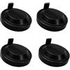Bebykilemi 4PCS copertura antipolvere per faro in ABS nero tappo di tenuta per faro automobilistico copertura di ricambio compatibile con B7, per Polo 4 9N, Jetta 5,