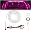 Generic Striscia luminosa a LED dinamico per bagagliaio, impermeabile, per vano di carico o illuminazione interna, decorazione per auto, SUV, camion (viola, semicerchio, 2 m)