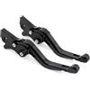 OJTEMHBH Leve Freno Frizione Per Piaggio Per NRG POWER DD Per MEDLEY 125 4T IE ABS 2016-2017 Leve Freno Posteriori Anteriori Corte Accessori Moto Regolabili Alluminio Leva Frizione Moto Freno(Nero)