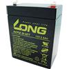 Long WP2.9-12 WP2.9-12 Batteria al piombo 12 V 2.9 Ah Piombo-AGM (L x A x P) 79 x 107 x 56 mm Spina piatta 4,8 mm Bassa