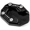 Tuklye Piastra di estensione cavalletto laterale per YAMAHA NMAX 125 2015-2020 N-MAX 155 2017-2022 Moto Stand Ingranditore Pad (nero)