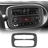 KUNGKIC Fibra di carbonio per auto, controllo centralizzato, pannello di controllo CD, cornice decorativa, per interni, compatibile con Mercedes Benz Smart 453 Fortwo Forfour 2016-2019, accessorio