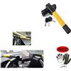 farbrothersonline COMPATIBILE CON AIXAM ANTIFURTO BLOCCA VOLANTE BLOCCASTERZO PER AUTO MECCANICO UNIVERSALE CON SERRATURA CON CHIAVI MONTAGGIO SUL MANUBRIO AUTO