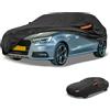 Partuto Copertura Auto Universale Impermeabile Anti-UV 1 Pz | Protezione Solare Antipioggia 210D-PU Nero Dimensioni 420x170x125cm Adatta Per Berlina Lunghezza Fino A 165
