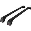 Acpa Compatibile con Audi Q7 (4M) 2015-2026 ACE-2 modello Barre Tetto Portapacchi Auto Barre Portatutto Nero Alluminio Barre