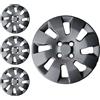 W-Parts SERIE 4 BORCHIE - 4 COPRICERCHI COPPE RUOTA 14 PER FIAT PANDA DAL 2012 -> NERO