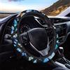 Dolyues Coprisvolta per Volante Stampato con Farfalla Blu da Donna Misura Universale Dimensione 37-38 cm Protezione per Interno Accessorio Compatibile con la Maggior Parte delle Auto