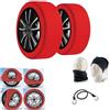 MOTO SPORT MONDO CALZE DA NEVE PER PNEUMATICI 185/70 R14 CERCHIO 14 MISURA M CALZA DA NEVE OMOLOGATA PER AUTO, SUV, 4X4, FURGONI, ANTI-SLITTAMENTO PER TRATTI DI STRADA MISTA TRA GHIACCIO E NEVE SET DI 2 PEZZI