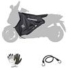 farbrothersonline COMPATIBILE CON YAMAHA T-MAX 500 2009 09 COPRIGAMBE R069-X TERMOSCUD TUCANO URBANO SPECIFICO PER SCOOTER COPERTA TERMICA IMPERMEABILE INTERNO IN ECOPELLICCIA ESTERNO IN NYLON