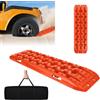 ACXIN 2 pezzi di lamiere di sabbia - 10T Offroad Recovery Boards tappetini di trazione - Offroad accessori scaletta pneumatici per auto, camion, fuoristrada, camper, arancione