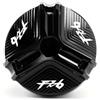 HHTFAO Adatto For Yamaha FZ1 Fazer 2006-2015 FZ6 FZ-6 FZ 6 FZ6R 2004-2012 2007 2009 FZ8 CNC Tappo Di Riempimento Olio Motore For Motocicletta Coperchio Tappo Olio(Black-FZ6)
