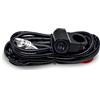 Shkalacar Kit Cablaggio Barra Luminosa a LED, 180W 3 Cavi 16 AWG LED Cablaggio Moto con Relè 12V 40A e Interruttore di Controllo per Passare da Una modalità All'altra