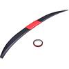iFutniew Spoiler Universale per Auto, Spoiler Regolabile per Bagagliaio Posteriore Lip Roof Tail Wing Accessori, Nero+Rosso