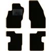 QUEMAR Tappetini Auto compatibili con Opel Corsa D - E 2006-2019/ Kit Tappeti in Moquette e Gomma su Misura (Set 2 Anteriori + 2 Posteriori)/ Ricami e Colori Personalizzati (0 Ricami, Bordo Beige)