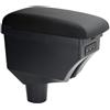 ZENVI Braccioli Compatible with Toyota Aygo X 2022-2026 Vano portaoggetti nella console centrale utilizzabile come poggiagomiti Installazione senza danni (Nero)