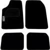 Rebeca Shop® Tappetini Auto Compatibili per Twingo prima serie in moquette nero | Tappeti adattabili | Logo Ricamato Battitacco rinforzato