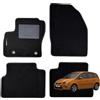 W-Parts Serie 4 TAPPETI - TAPPETINI in Moquette Neri per C-Max I dal 2003 al 2010 con battitacco Cucito, Bottoni di Fissaggio e Striscia Antiscivolo