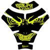 BIKE-label 502861 - Protezione per serbatoio con occhi malvagi, Evil Eyes Dont Touch My Bike, colore: Giallo fluo
