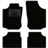 QUEMAR Tappetini Auto compatibili con Opel Corsa C 2000-2006 / Kit Tappeti in Moquette e Gomma su Misura (Set 2 Anteriori + 2 Posteriori) / Ricami e Colori Personalizzati (0 Ricami, Bordo Antracite)