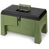 Yolco ST2GREEN, Gradino da Campeggio e Box portaoggetti per Camper, Green